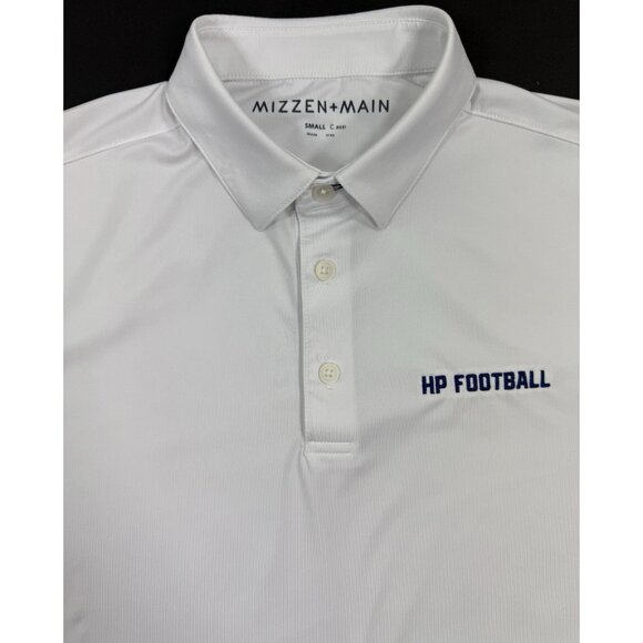 Mizzen Main Mens Versa Golf Polo Sz Small Highland Park Dallas Scots HP Football - Picture 3 of 11